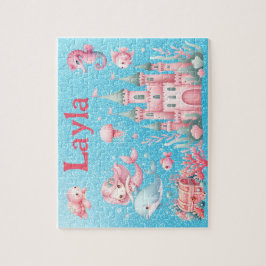 Personalized Mermaid Child Name Puzzle Pussel