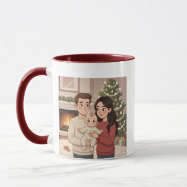 Personalized Merry Christmas Family Mug – Custom C Mugg