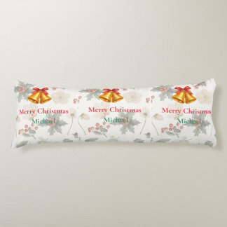 Personalized Merry Christmas Long Body Pillow Kroppskudde