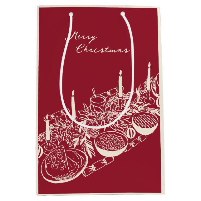 Personalized Merry Christmas Table Minimal Design  (Framsidan)