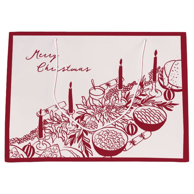 Personalized Merry Christmas Table Minimal Design (Framsidan)