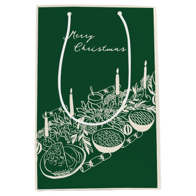 Personalized Merry Christmas Table Minimal Design  (Framsidan)