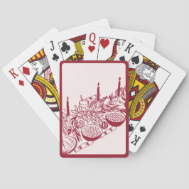 Personalized Merry Christmas Table Minimal Design  Casinokort