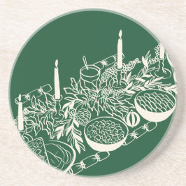 Personalized Merry Christmas Table Minimal Design Underlägg