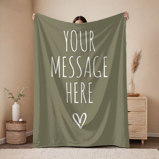 Personalized Message Cozy Blanket for Mom and Dad Fleecefilt (Custom Message Blanket – Personalized Gift for Mom, Grandma or Daughter)