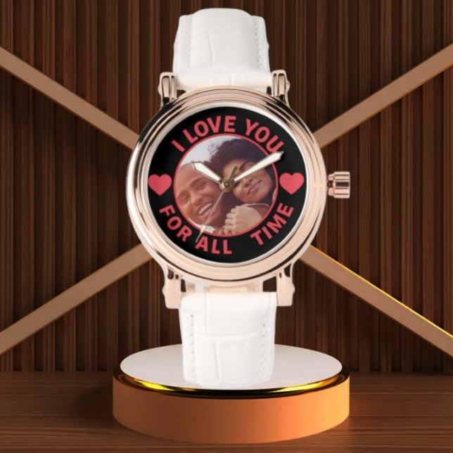  Personalized Message Photo I Love You All time Armbandsur (Skapare uppladdad)