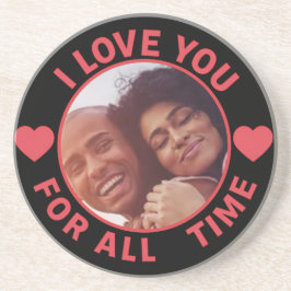 Personalized Message Photo I Love You All time Underlägg