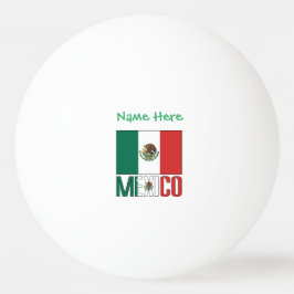 Personalized Mexico Flag Pingisboll