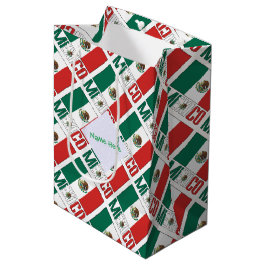 Personalized Mexico Flag Tiled