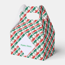 Personalized Mexico Flag Tiled Gable Presentaskar