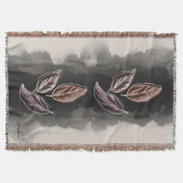 Personalized Mid-century Modern Botanical Leaves  Filt