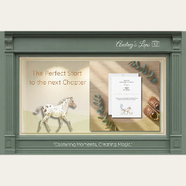 Personalized Miniature Horse Thank You Card Inbjudningar