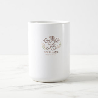 Personalized Minimal Line Art Mug Kaffemugg