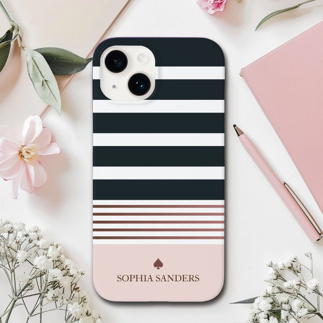 Personalized Minimalist Black Stripes Pattern (Skapare uppladdad)