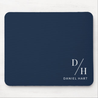 Personalized Minimalist Initial Name Navy Blue Musmatta