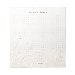 Personalized Minimalist meadow aesthetic dot Grid Anteckningsblock