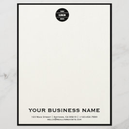 Personalized Modern Business Logo Letterhead  Brevhuvud