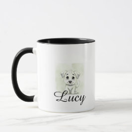 Personalized Modern Pet Mug With Minimal Typograph Mugg