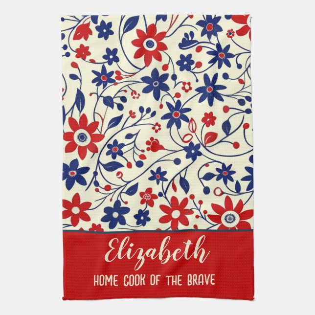 Personalized Mom Cook Kitchen Set Kökshandduk (Vertikal)