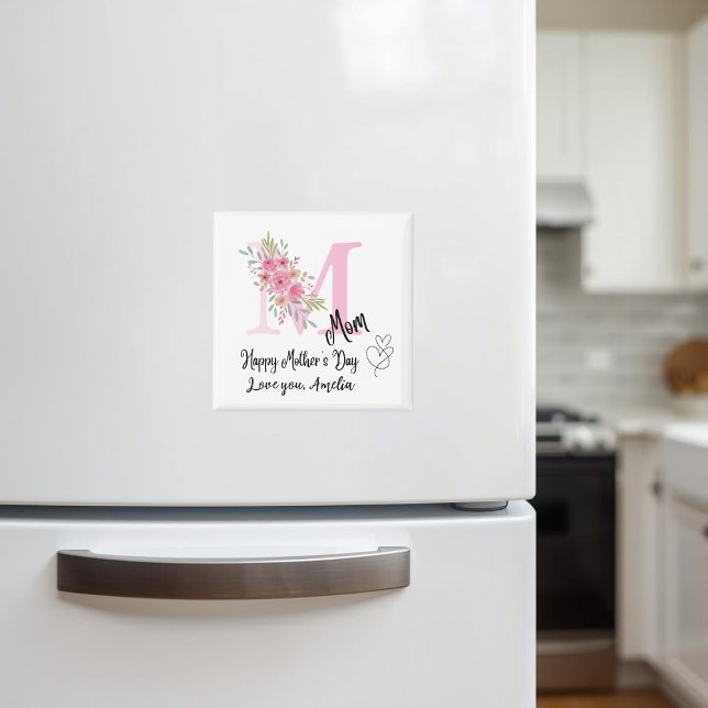 Personalized Mom Initial Fridge Magnet (Skapare uppladdad)
