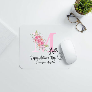 Personalized Mom Initial Mousepad Musmatta