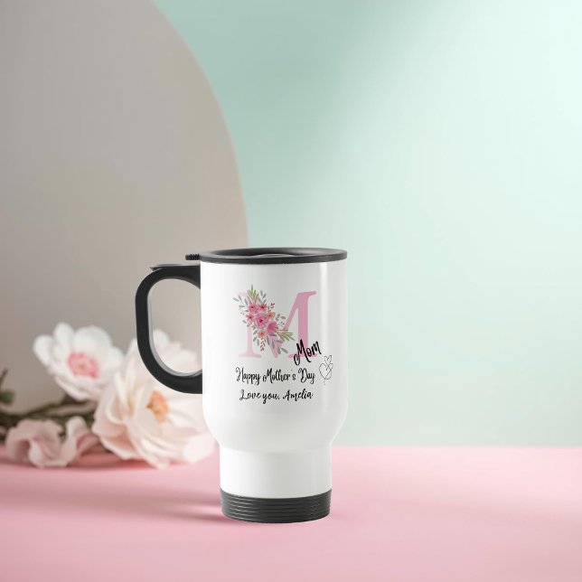 Personalized Mom Initial Travel Mug Resemugg (Skapare uppladdad)