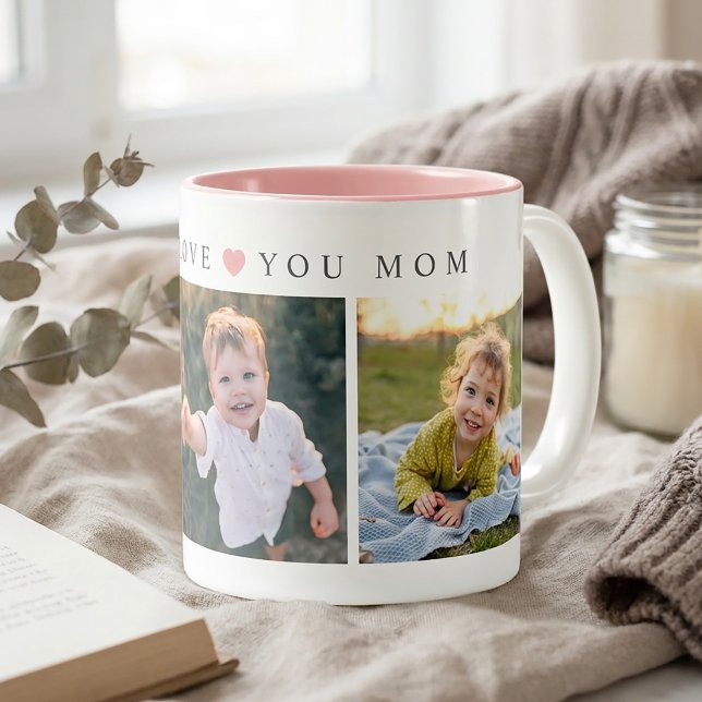 Personalized Mom Love You Två-Tonad Mugg (Skapare uppladdad)