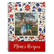 Personalized Mom Recipe Photo Floral