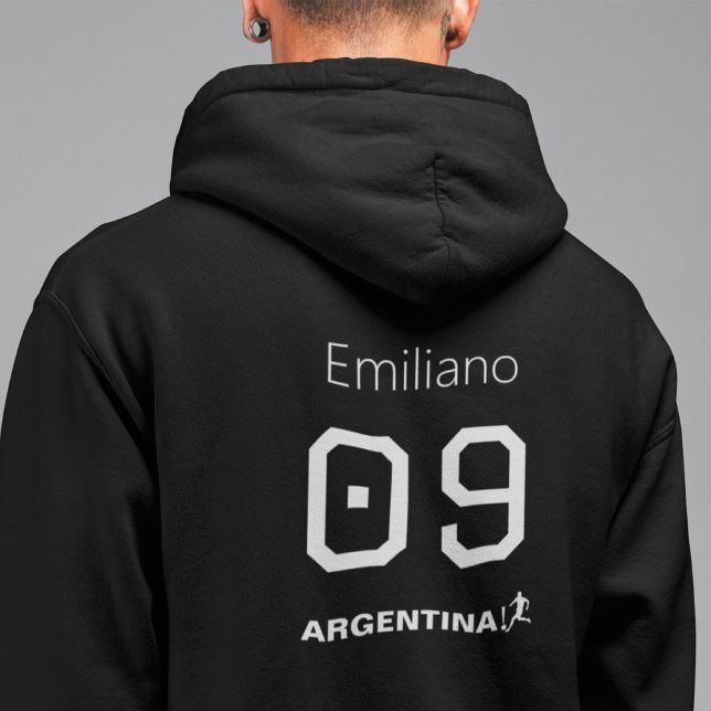 Personalized Monochromatic Argentinian Athlete  Hoodie (Skapare uppladdad)