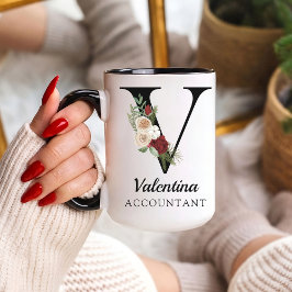 Personalized Monogram Alphabet Mug for Accountant Mugg