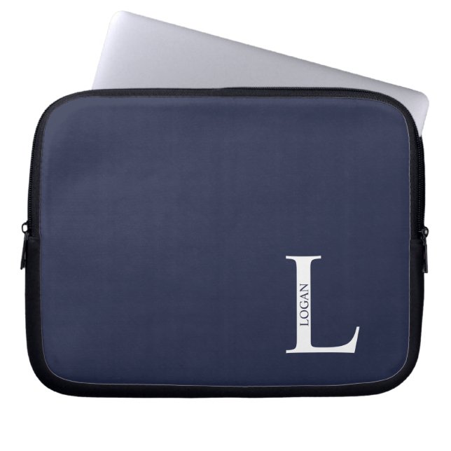 Personalized Monogram and Name Laptop Sleeve (Framsidan)