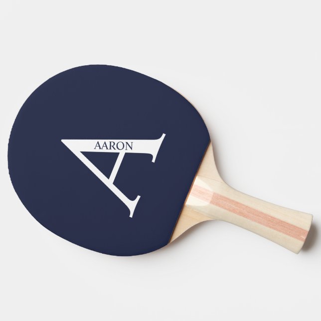 Personalized Monogram and Name Ping Pong Paddle Pingisracket (Sidan)