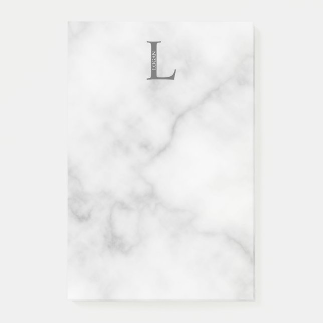 Personalized Monogram and Name Post-it Notes Block (Framsida)