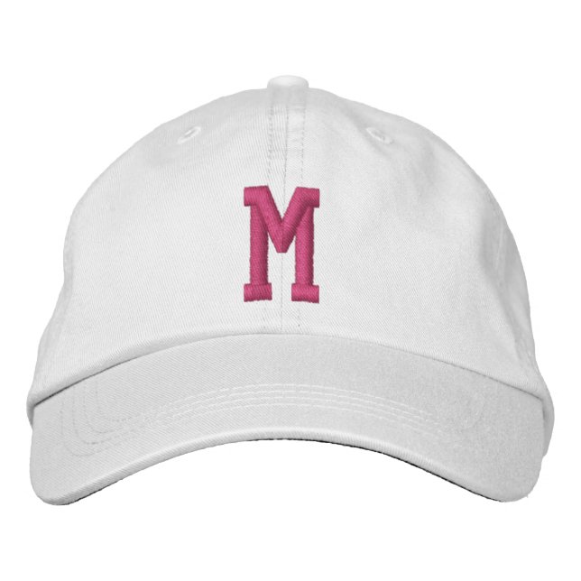 Personalized Monogram Bold Initial Broderad Keps (Framsida)