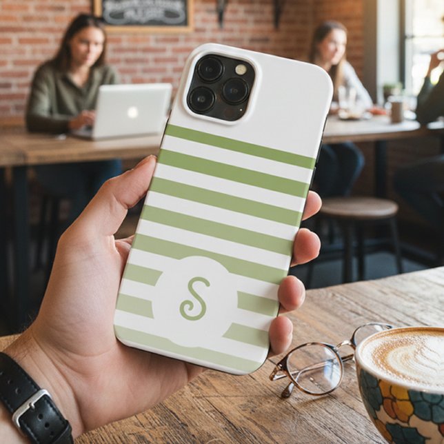 Personalized Monogram Minimal Striped Modern Desig (Skapare uppladdad)