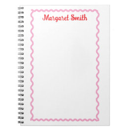 Personalized Monogram Notepads with Scallop Border Anteckningsbok