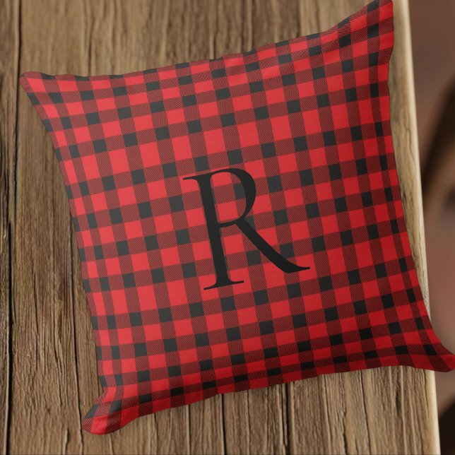 Personalized Monogram Pillow, Rustic Farmhouse Kudde (Skapare uppladdad)