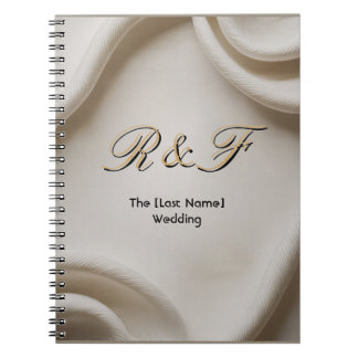 Personalized Monogram Suite | Luxe Linen Wedding Anteckningsbok