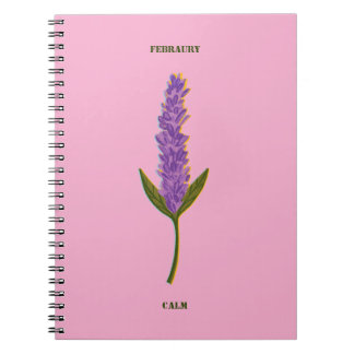 Personalized Monthly Serenity Journal Minimalist  Anteckningsbok
