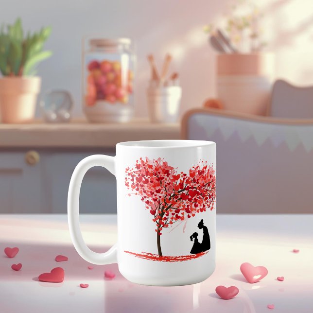 Personalized Mother & Daughter Love Mug Kaffemugg (Skapare uppladdad)