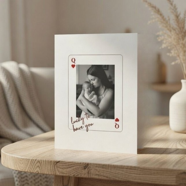 Personalized Mother’s Day Photo Julkort (Skapare uppladdad)