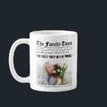 Personalized Mother's Day Newspaper Gift for Mom Kaffemugg<br><div class="desc">Personalized Mother's Day Newspaper Gift for Mom Coffee Mug.</div>