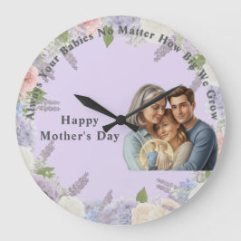personalized mother's day photo  stor klocka