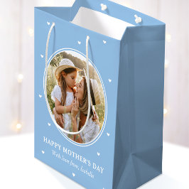Personalized Mother's Day Photos Cute Blue White