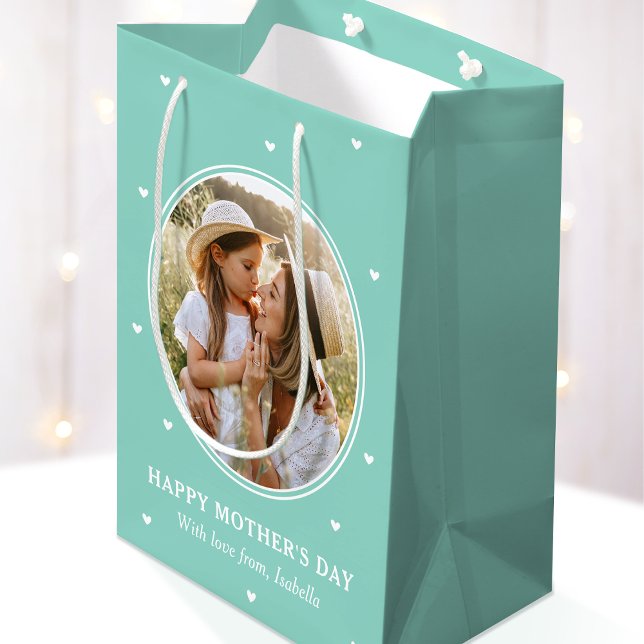 Personalized Mother's Day Photos Cute Mint Green (Skapare uppladdad)