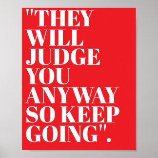 Personalized Motivational Custom Quotes Monogram  Poster