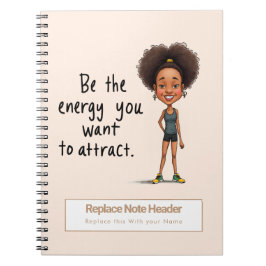 Personalized Motivational Notebook Anteckningsbok