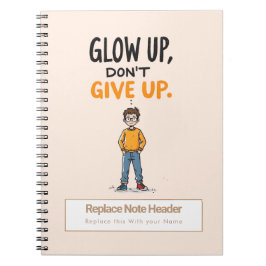 Personalized Motivational Notebook Anteckningsbok