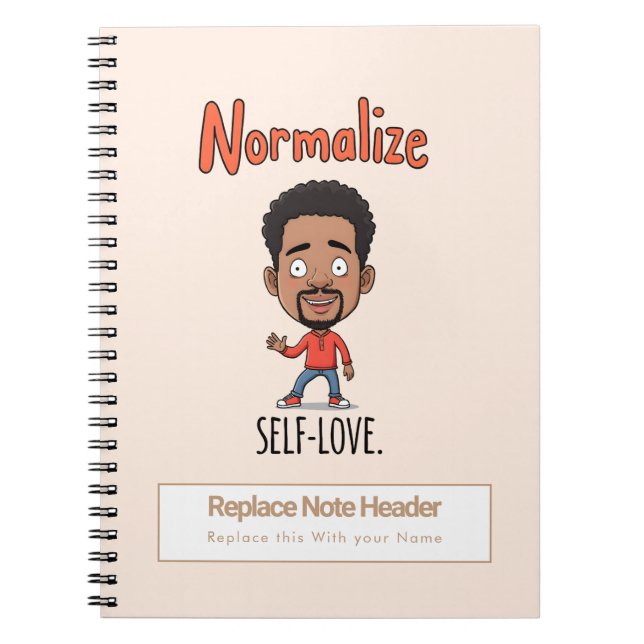 Personalized Motivational Notebook Anteckningsbok (Framsidan)