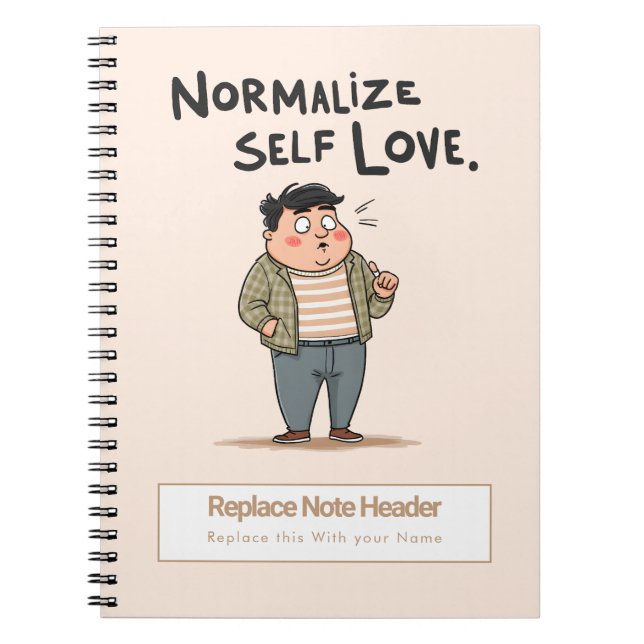 Personalized Motivational Notebook Anteckningsbok (Framsidan)
